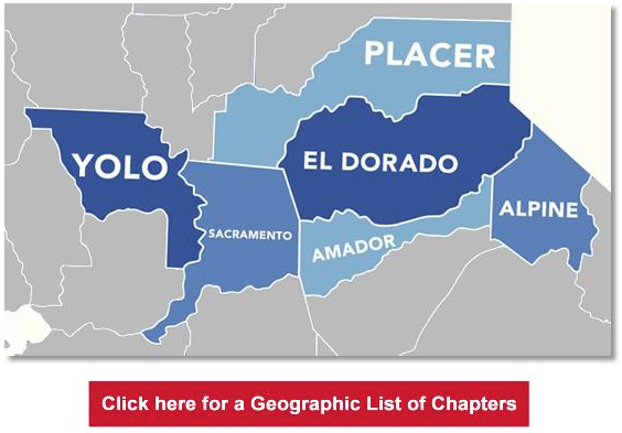 BNI California Capital region region serves Alpine, Amador, El Dorado, Placer, Sacramento and Yolo Counties.