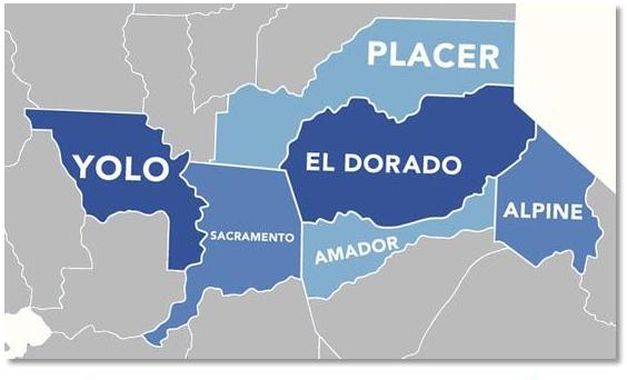 BNI California Capital region region serves Alpine, Amador, El Dorado, Placer, Sacramento and Yolo Counties.